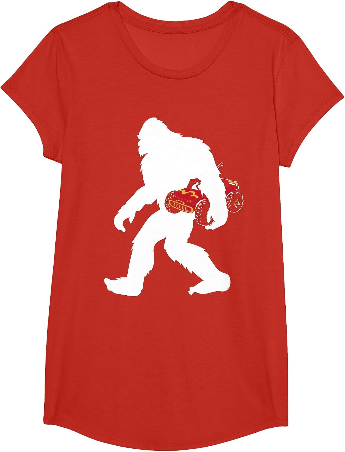 RC Car Enthusiast Remote Control Yetti Sasquatch Big Foot T-Shirt - Girls Red