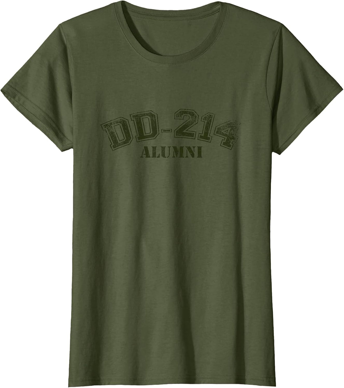 DD-214 Alumni T-Shirt Independence, Veterans & Memorial Day T-Shirt - Olive Green