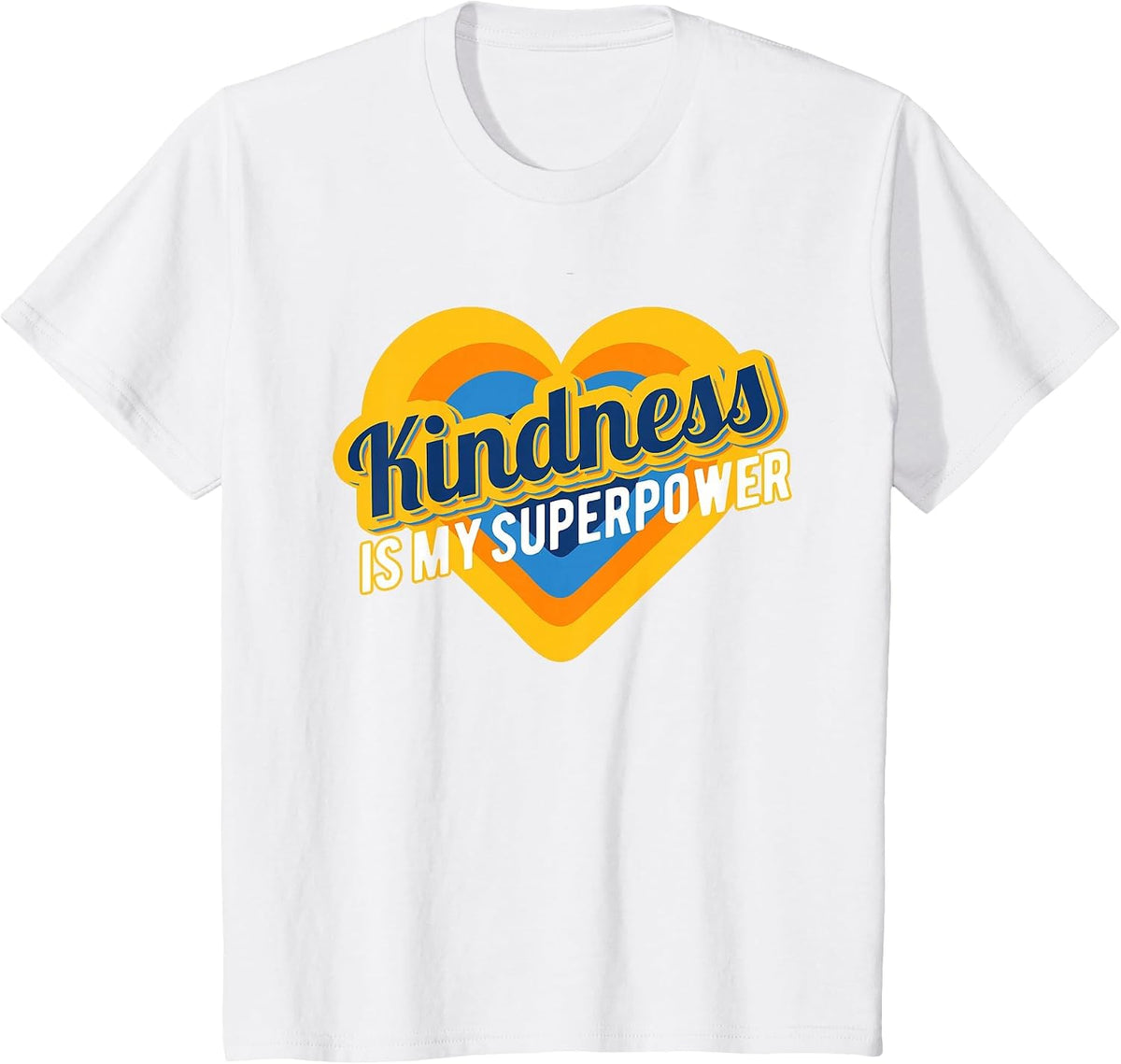 Kindness is My Superpower Awareness T-Shirt - White