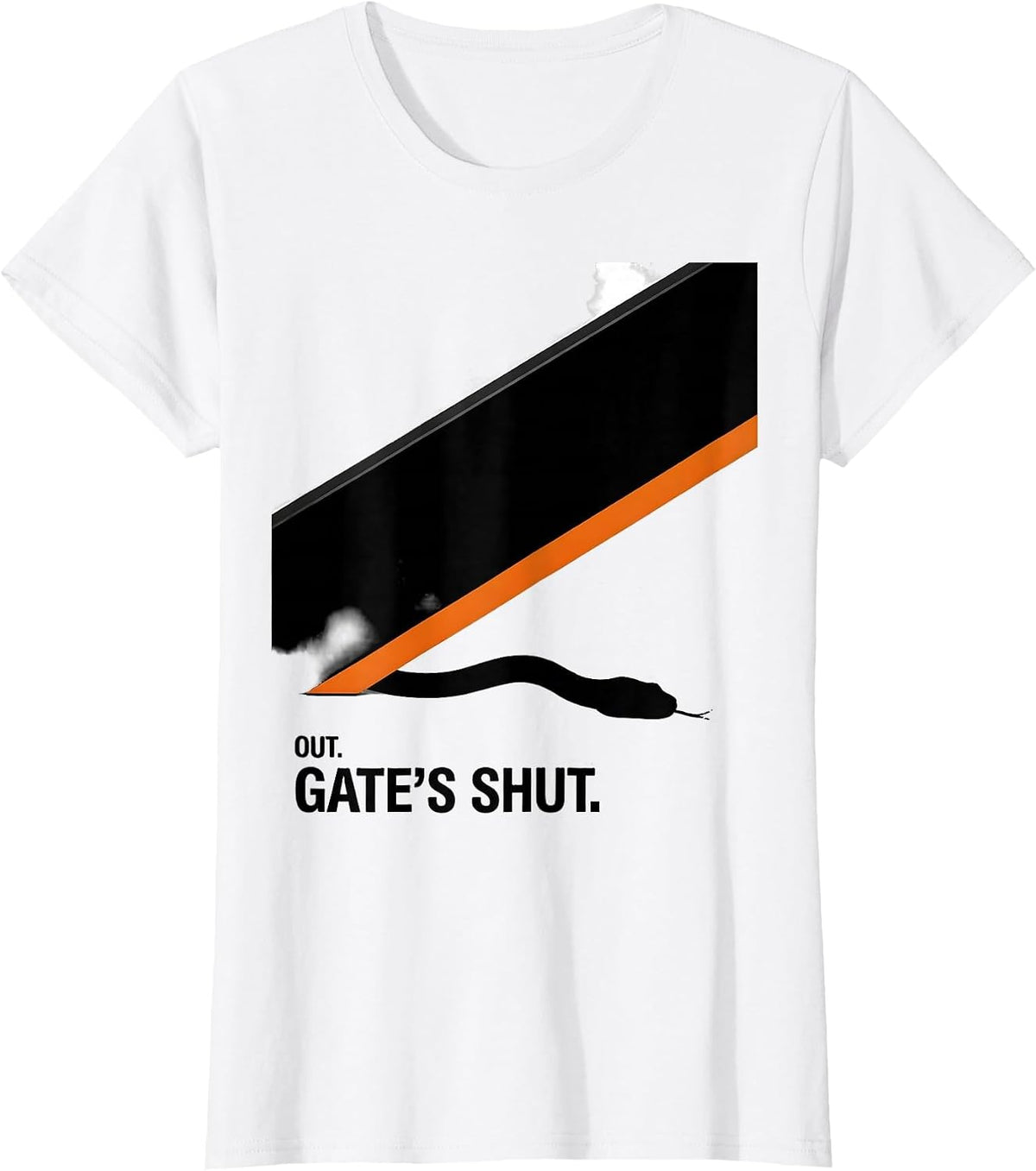 Out Gate's Shut Brutalist Graphic St Patricks Day Irish T-Shirt - White