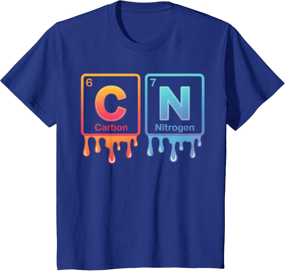 6-7 Funny Science Chemistry Teacher Periodic Table Meme Tee T-Shirt - Royal Blue