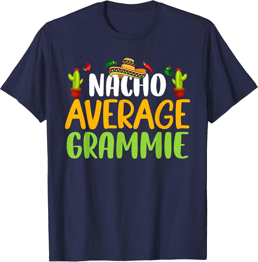 Nacho Average Grammie Cinco De Mayo Mexican Matching Family T-Shirt - Navy Blue
