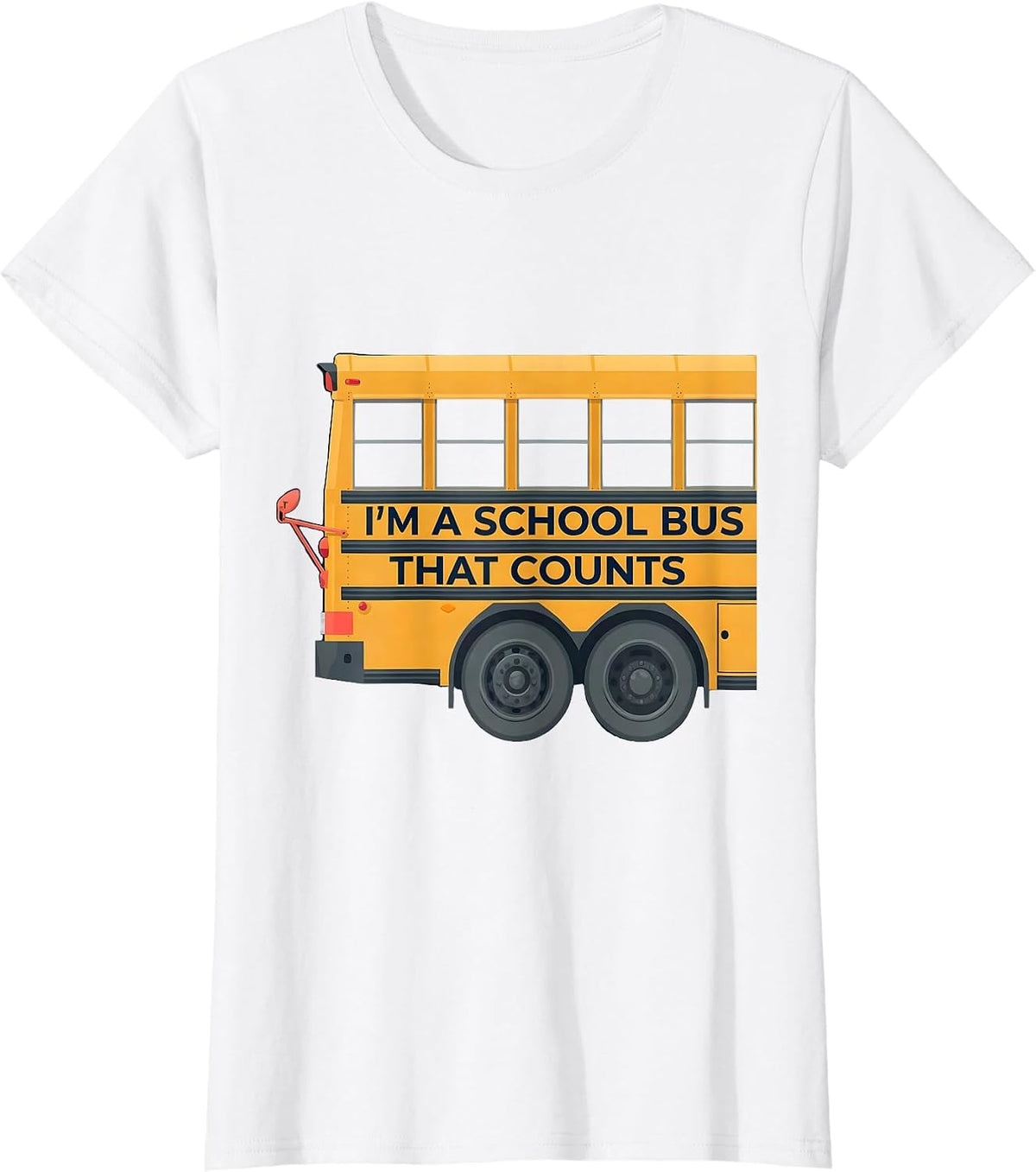 I'm A School Bus That Counts Funny Halloween Costume Bus T-Shirt - White