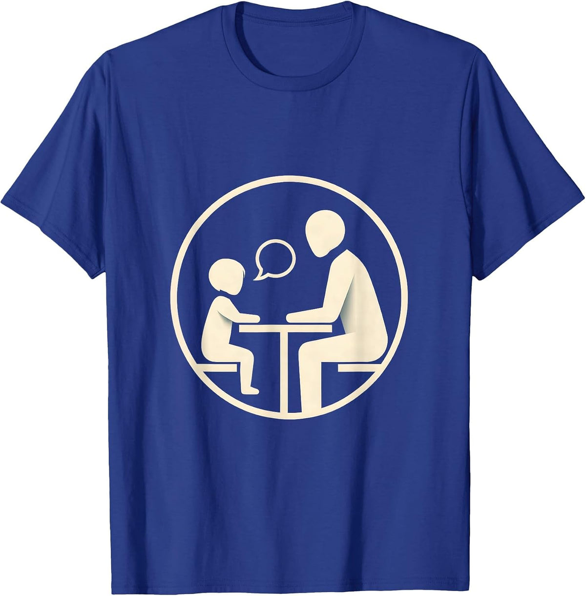 Speech Therapy Session Illustration Gift T-Shirt - Royal Blue