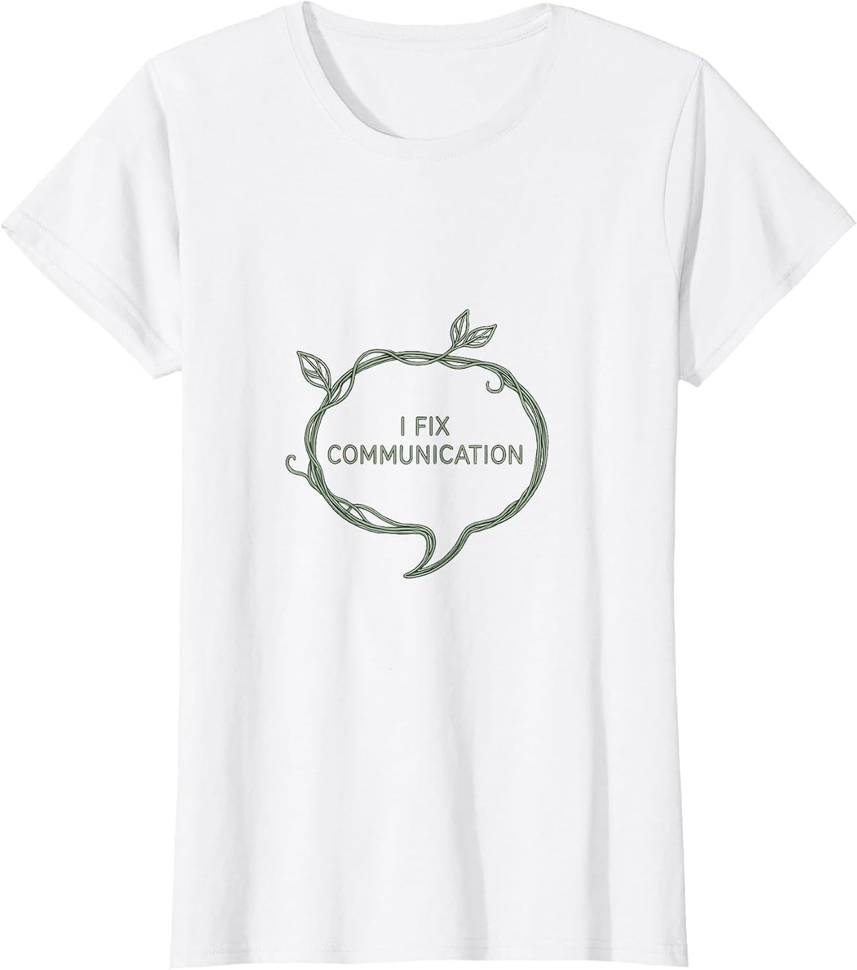Women's I Fix Communication SLP Speech Therapist Design T-Shirt - White