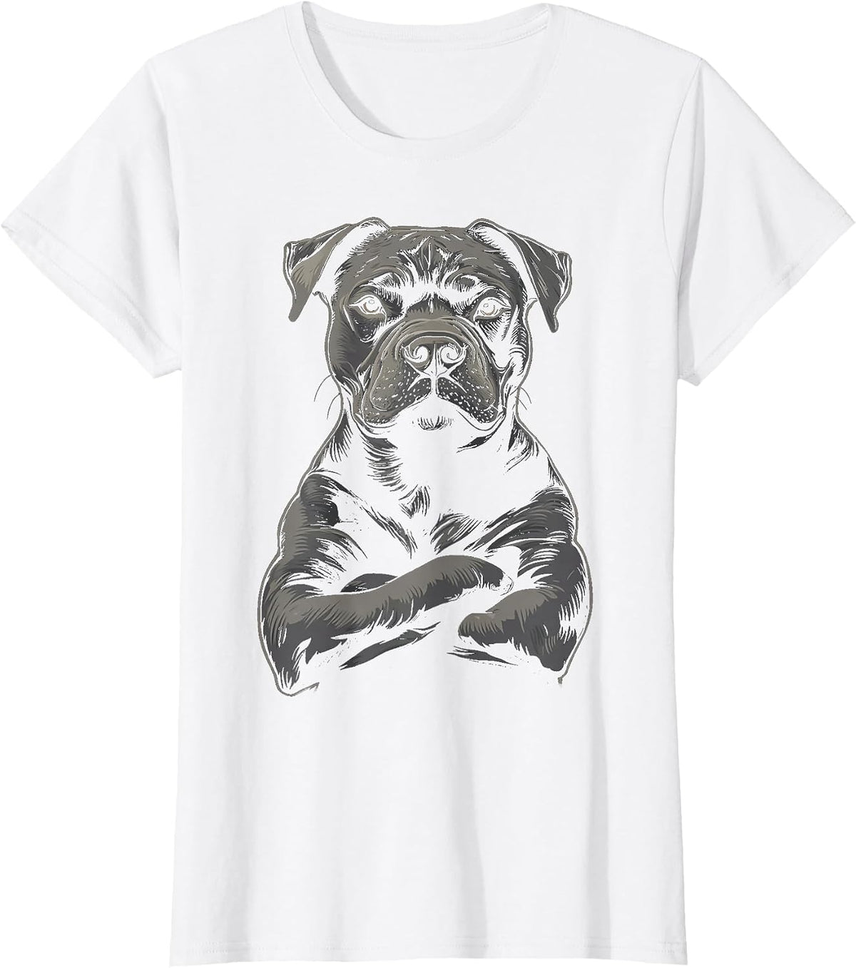 Vintage Pitbull Dog T-Shirt - White