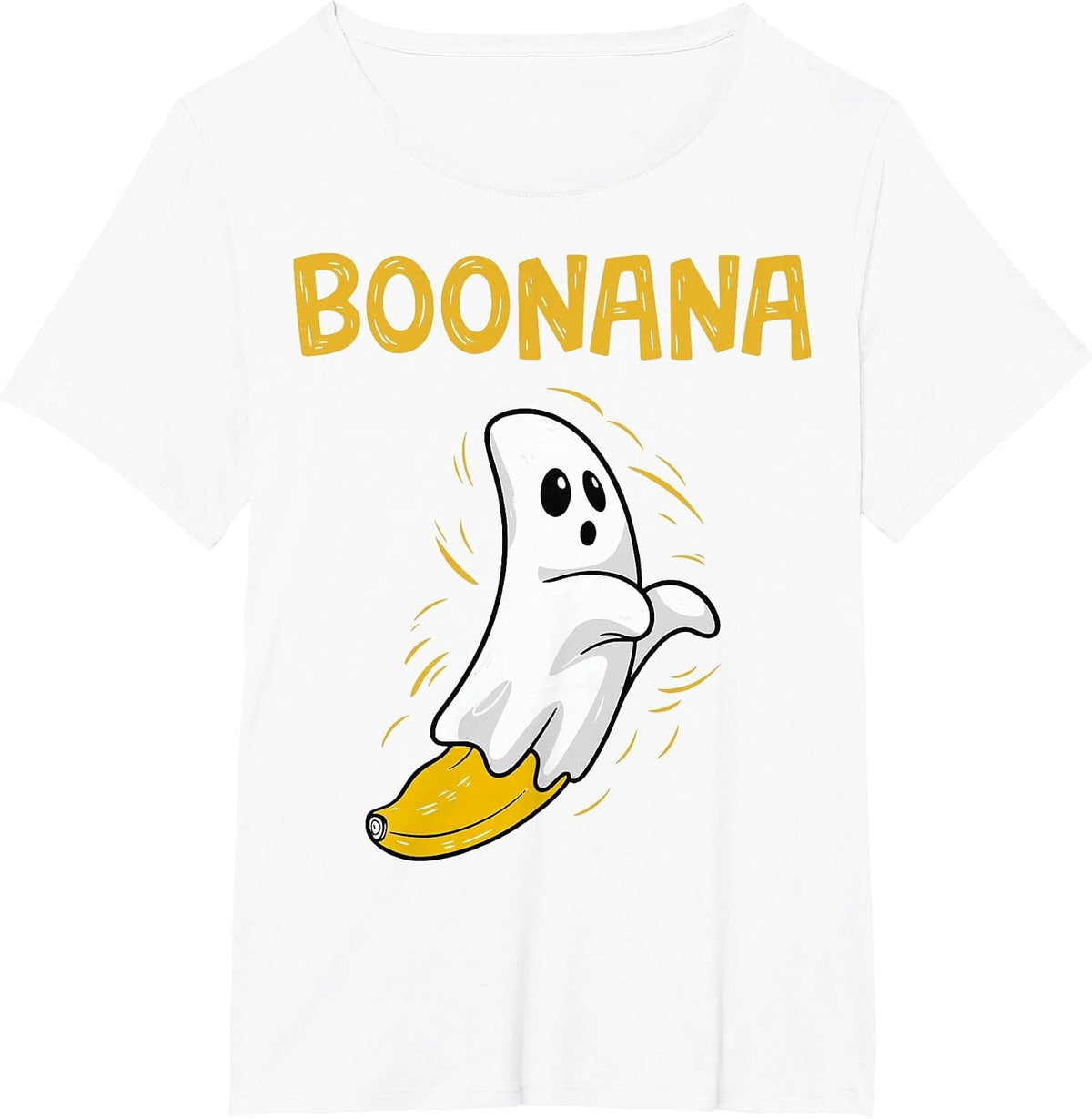 Boonana Banana Ghost Halloween T-Shirt - White
