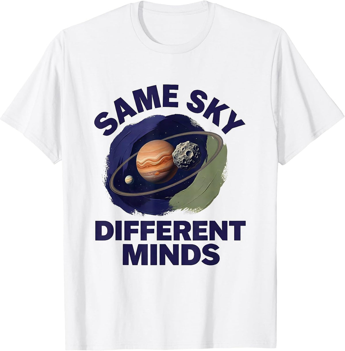 Men's Same Sky Different Minds Neurodiverse Universe Special T-Shirt - White