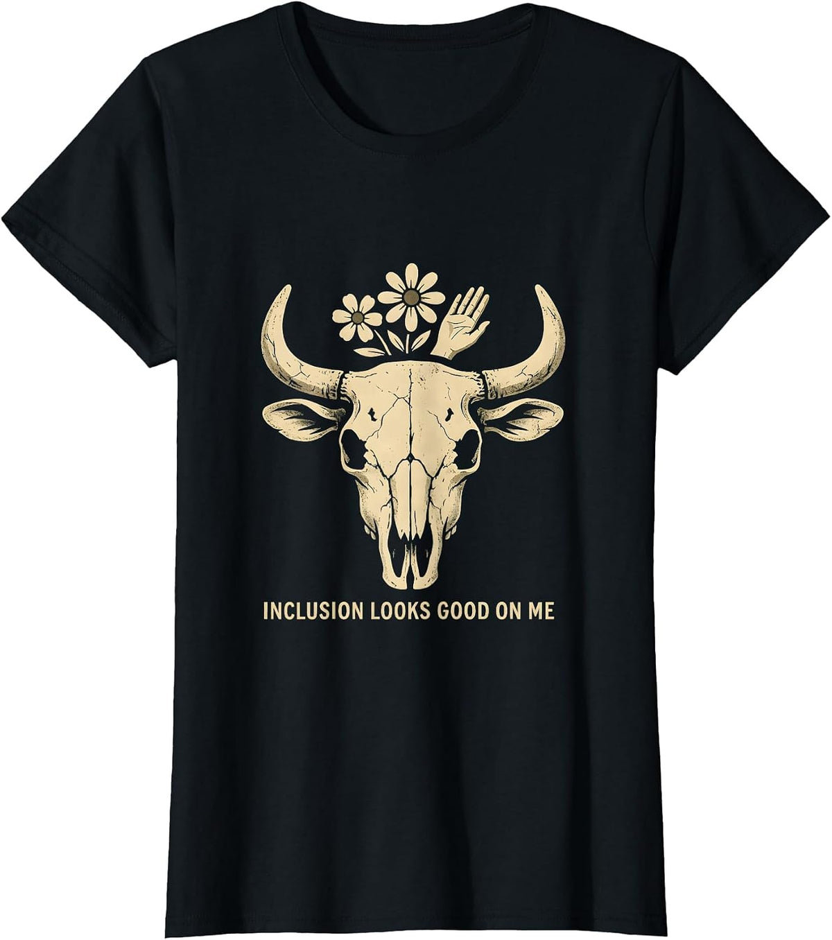 Inclusion Looks Good On Me Special Education Tee T-Shirt - Black