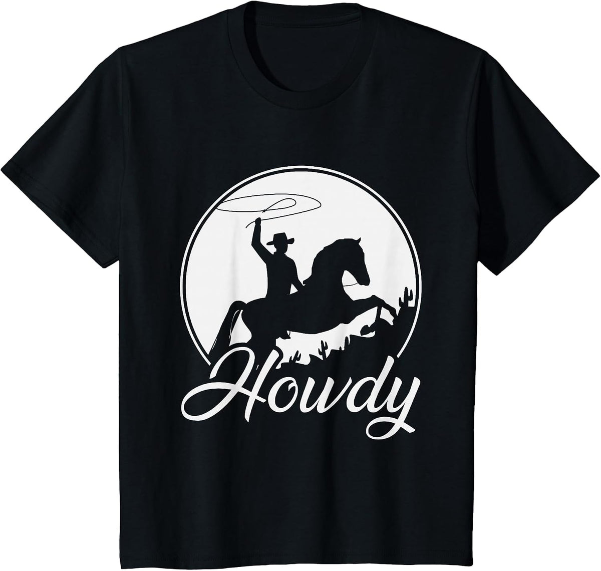Howdy Cowboy T-Shirt - Black