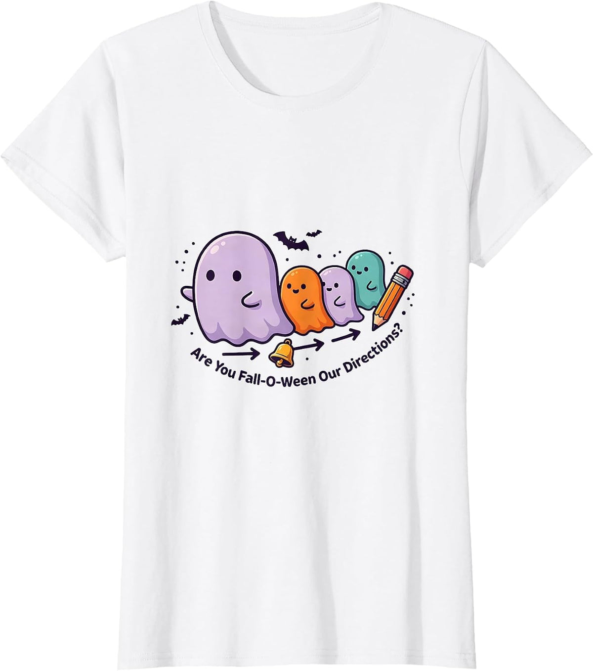 Are You Fall-O-Ween Our Directions Cute Kawaii Teacher T-Shirt - White
