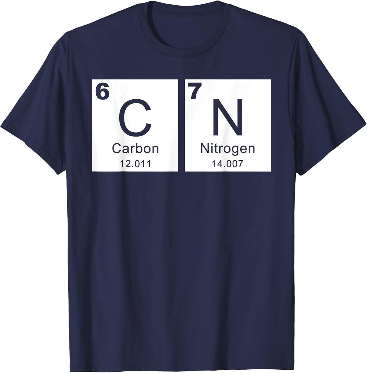 Fun 67 Meme Six Seven Funny Science Teacher Periodic Table T-Shirt - Navy Blue