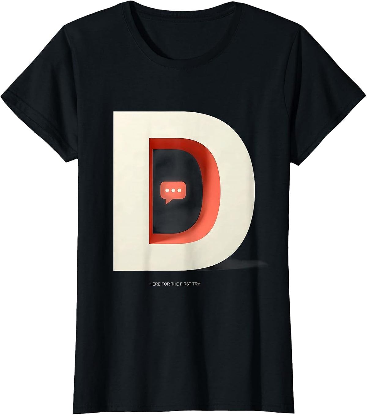 Here For The First Try Cheerful Speech Language Pathologist T-Shirt - Black