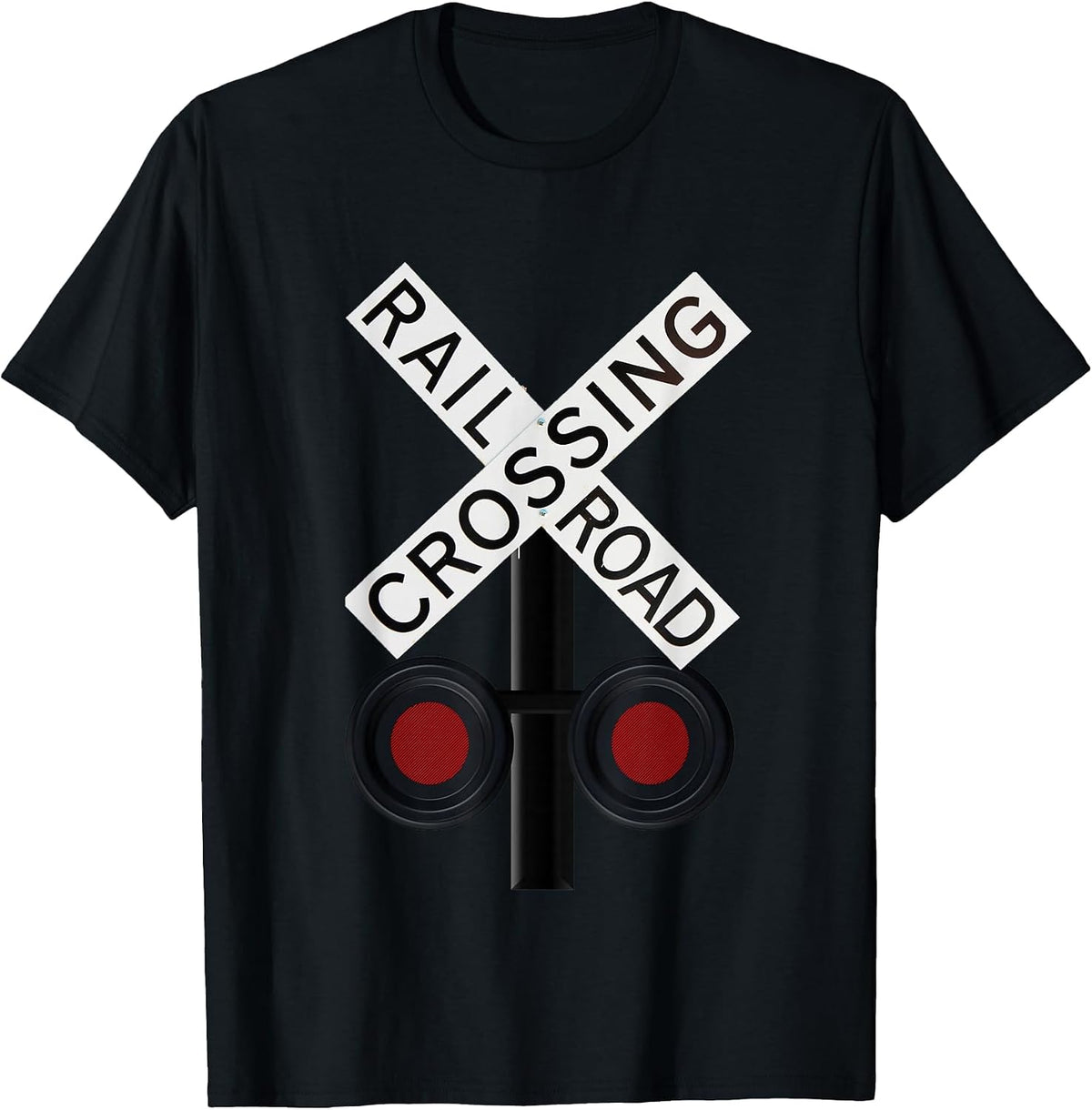 Railroad Crossing T-Shirt - Black