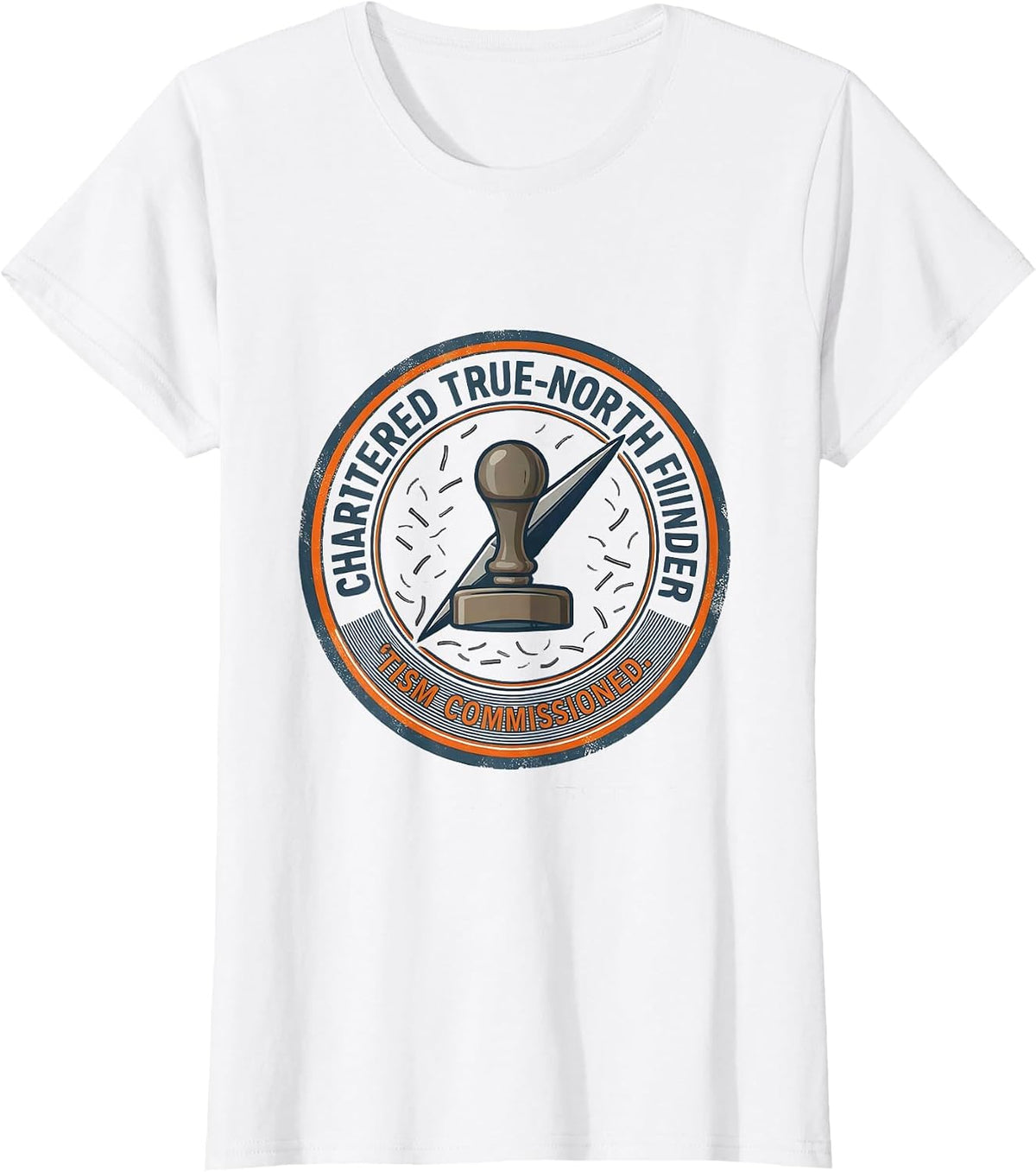 Women's Chartered True-North Finder, 'Tism Commissioned Funny T-Shirt - White