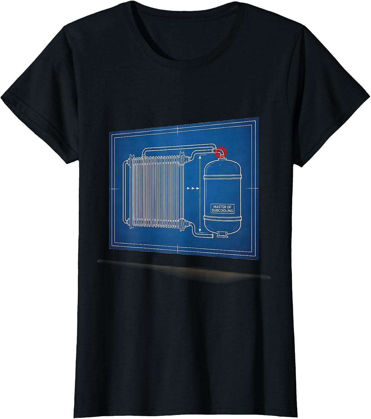 Master Of Subcooling Funny HVAC Technician Trade Pride T-Shirt - Black