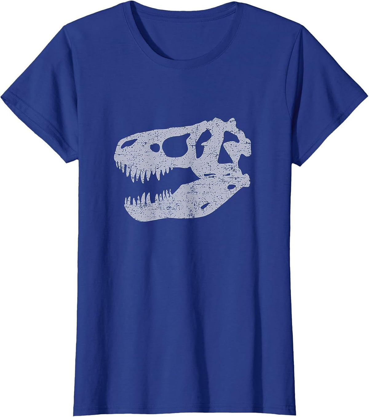 T-REX Skull T-Shirt Tyrannosaurus Rex Dinosaur Fossil Shirt T-Shirt - Royal Blue