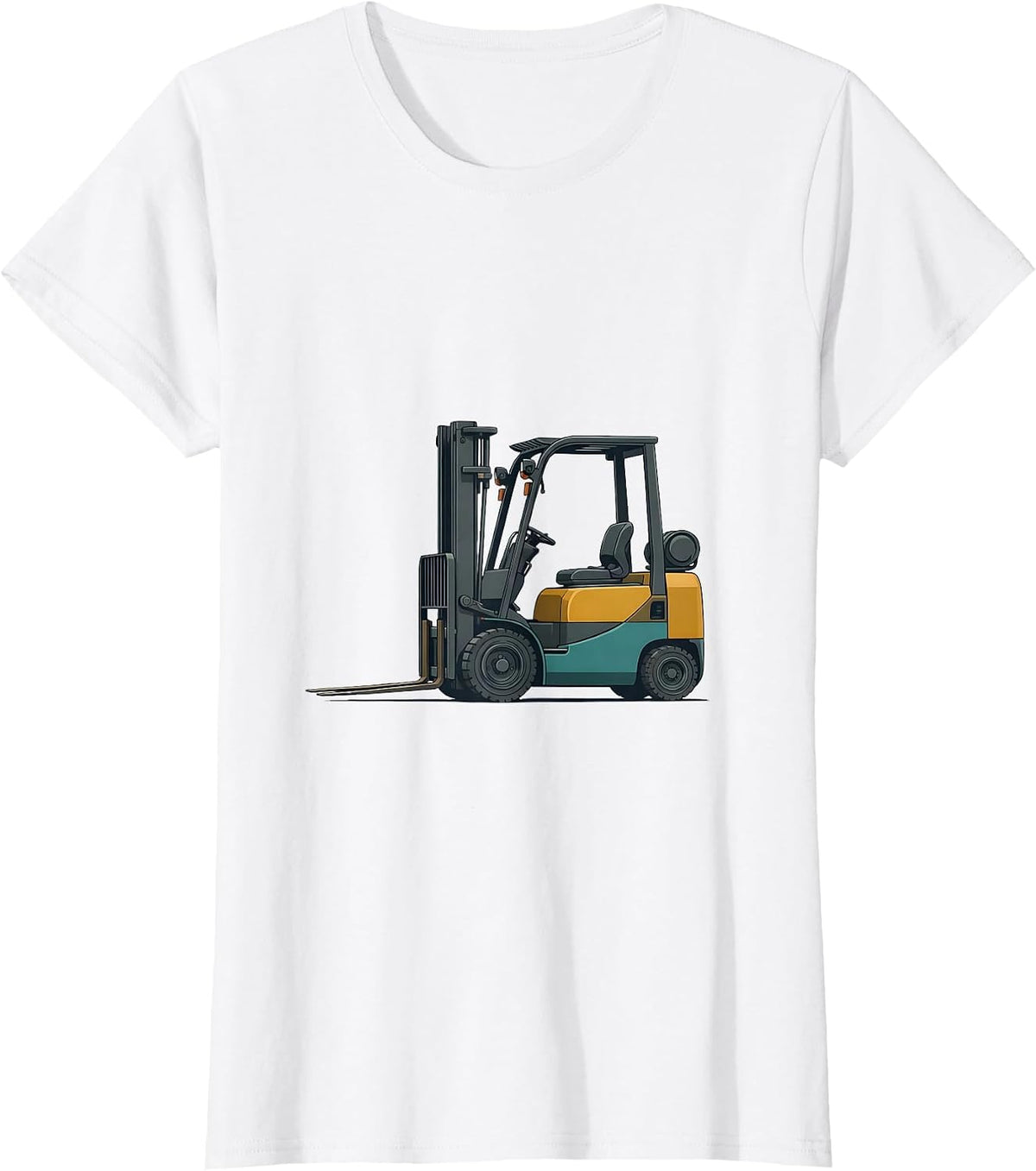 Forklift Operator Midcentury Modern Warehouse Worker Humor T-Shirt - White