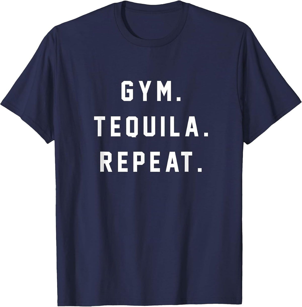 Gym Tequila Repeat Shirt T-Shirt - Navy Blue