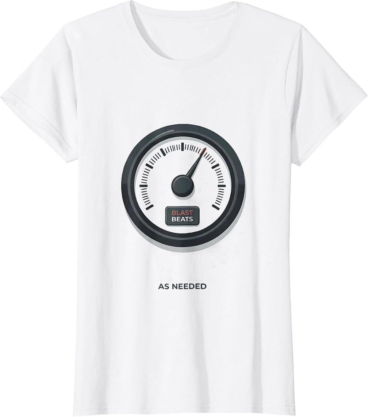 Blast Beats As Needed Funny Heavy Metal Music Metalhead T-Shirt - White