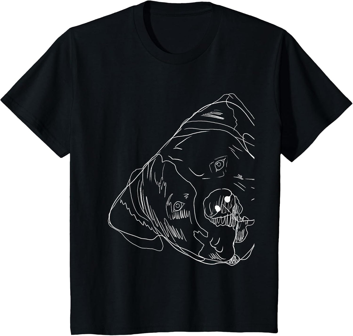 Funny Dog American Bulldog T-Shirt - Black