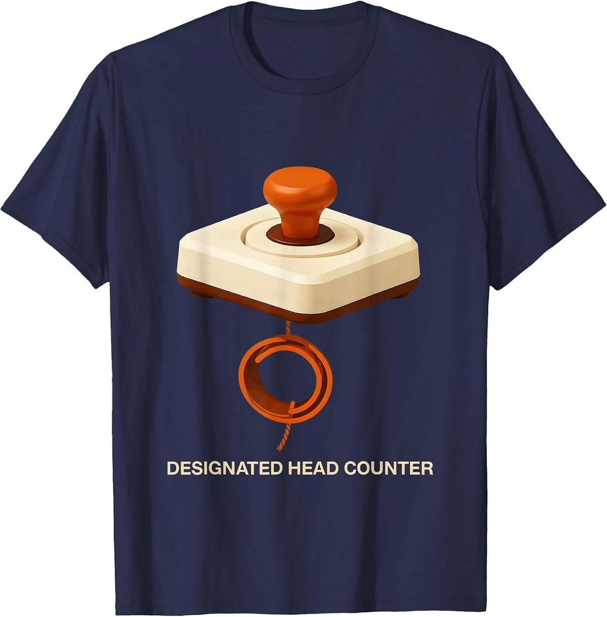 Designated Head Counter Funny River Tubing Float Trip Summer T-Shirt - Navy Blue