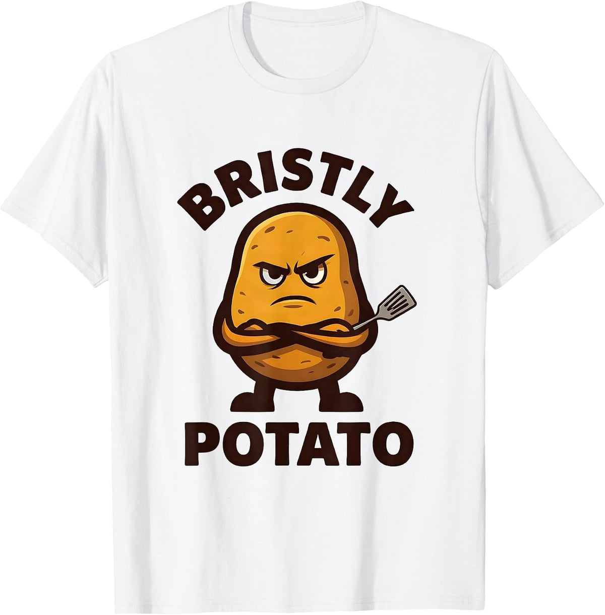 Men's Bristly Potato Funny Couples Thanksgiving Matching T-Shirt - White