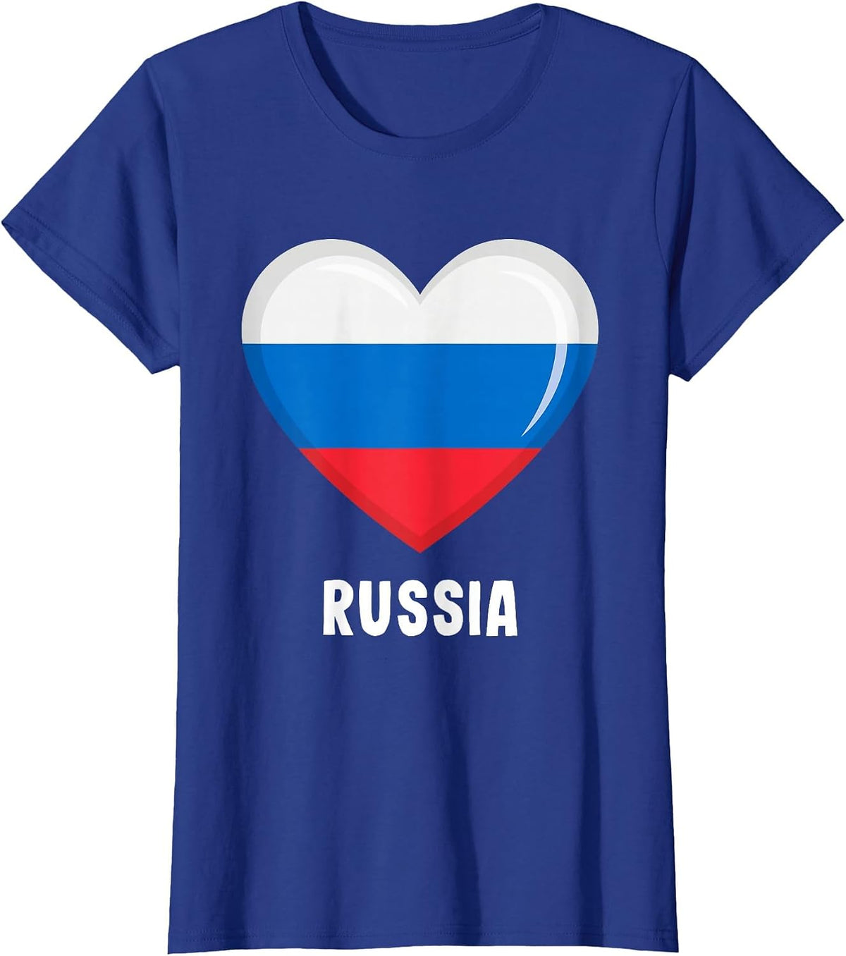 Russia Flag Shirt Russian T-Shirt - Royal Blue