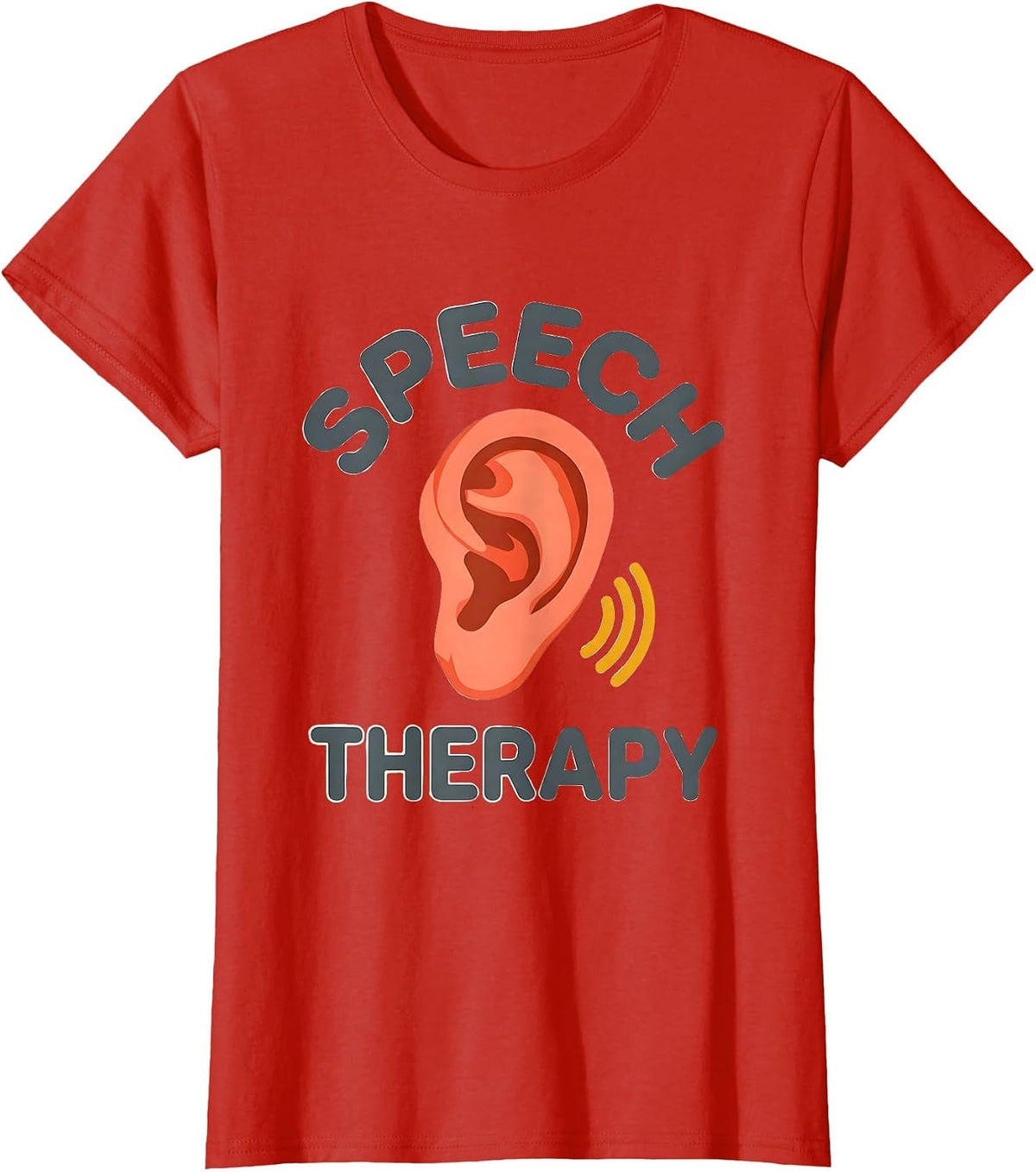 Women's Speech Therapy Retro Cute Speech-Language Pathologist SLP T-Shirt - Red