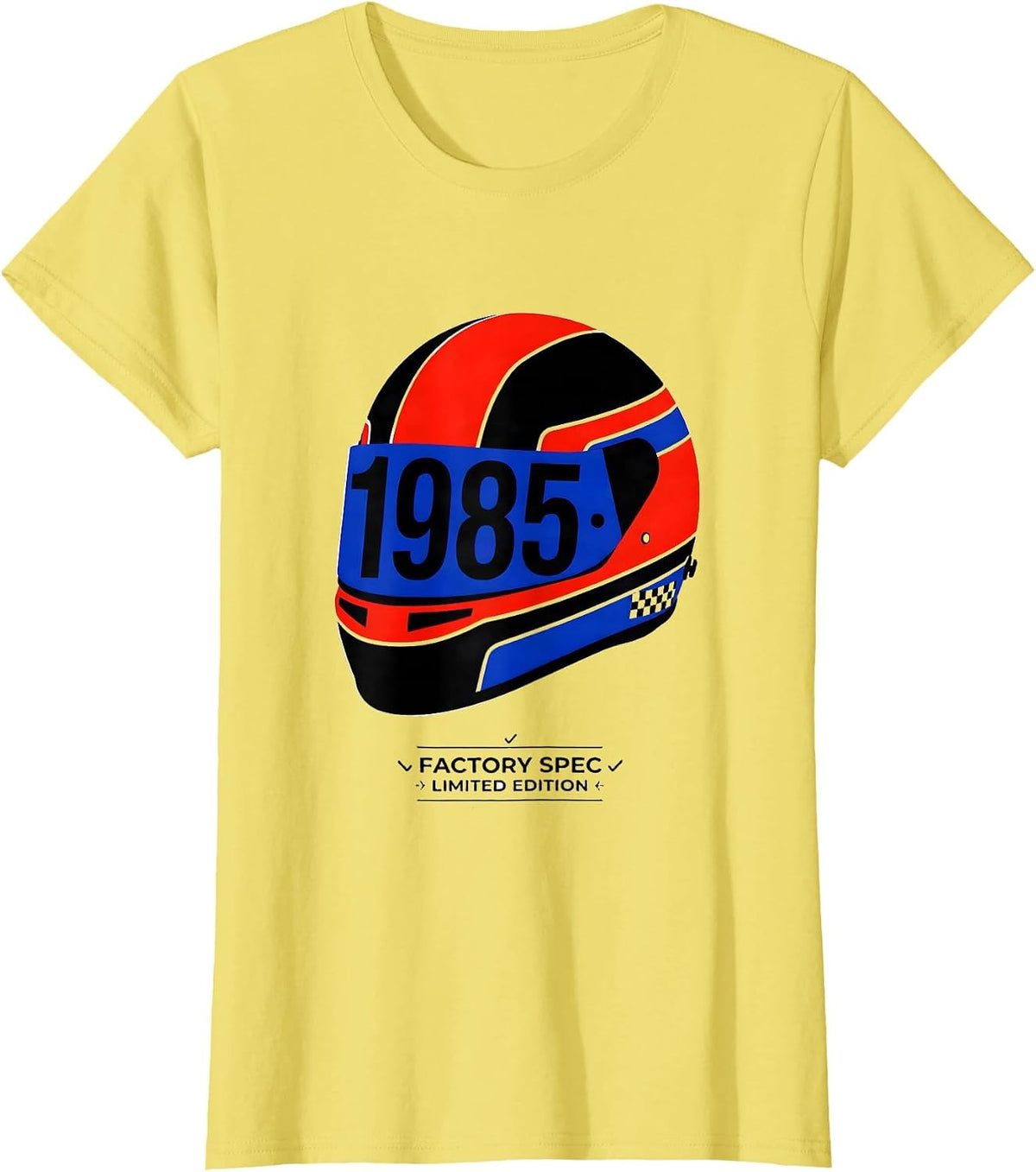 Factory Spec 1985 Limited Edition Vintage Birthday Gift T-Shirt - Lemon Yellow