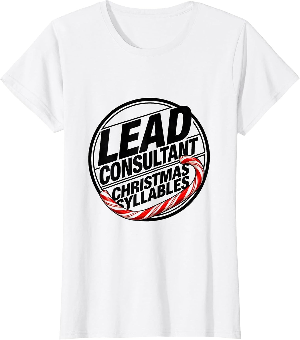 Lead Consultant Christmas Syllables Speech Therapist SLP T-Shirt - White