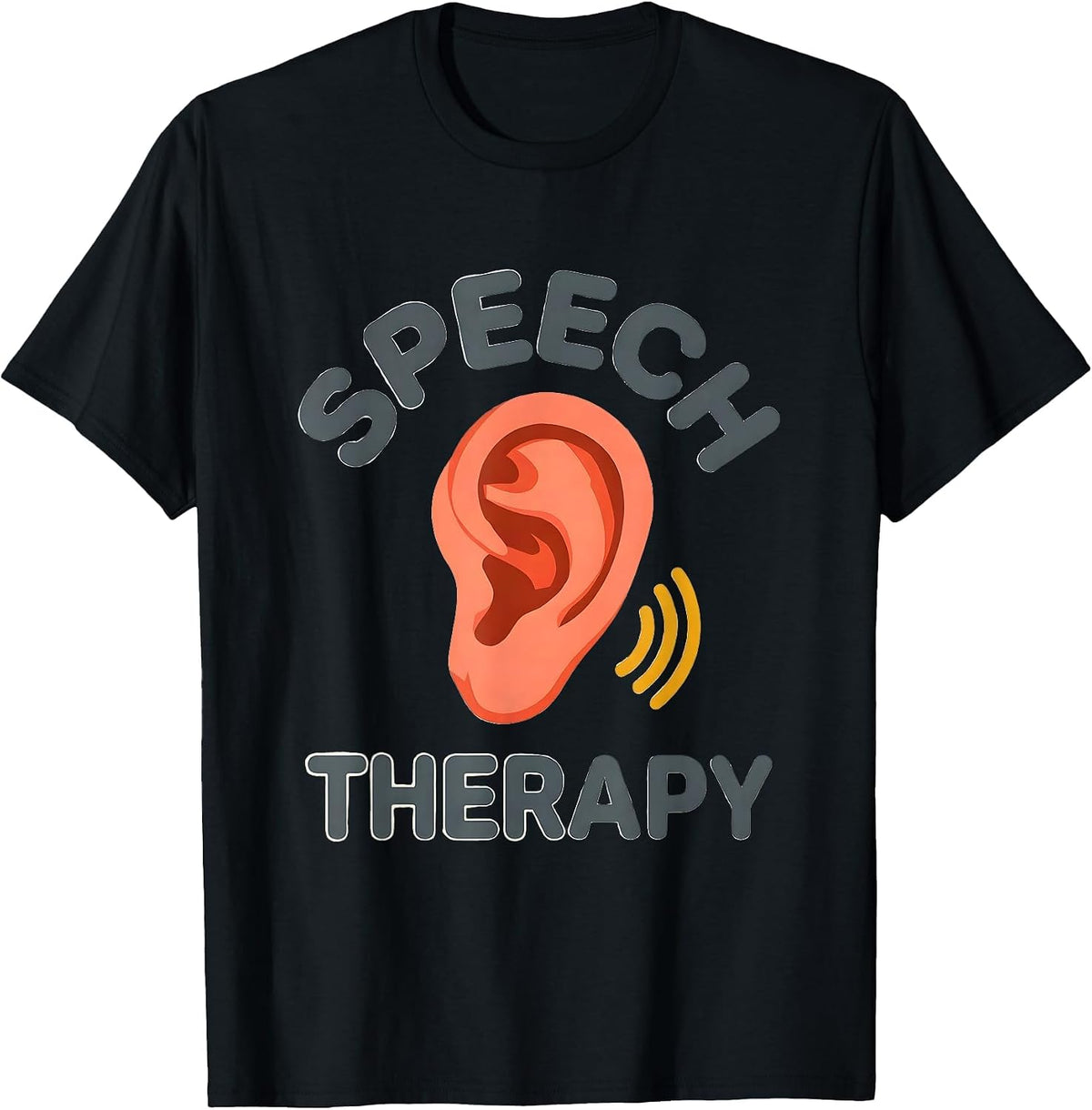 Men's Speech Therapy Retro Cute Speech-Language Pathologist SLP T-Shirt - Black