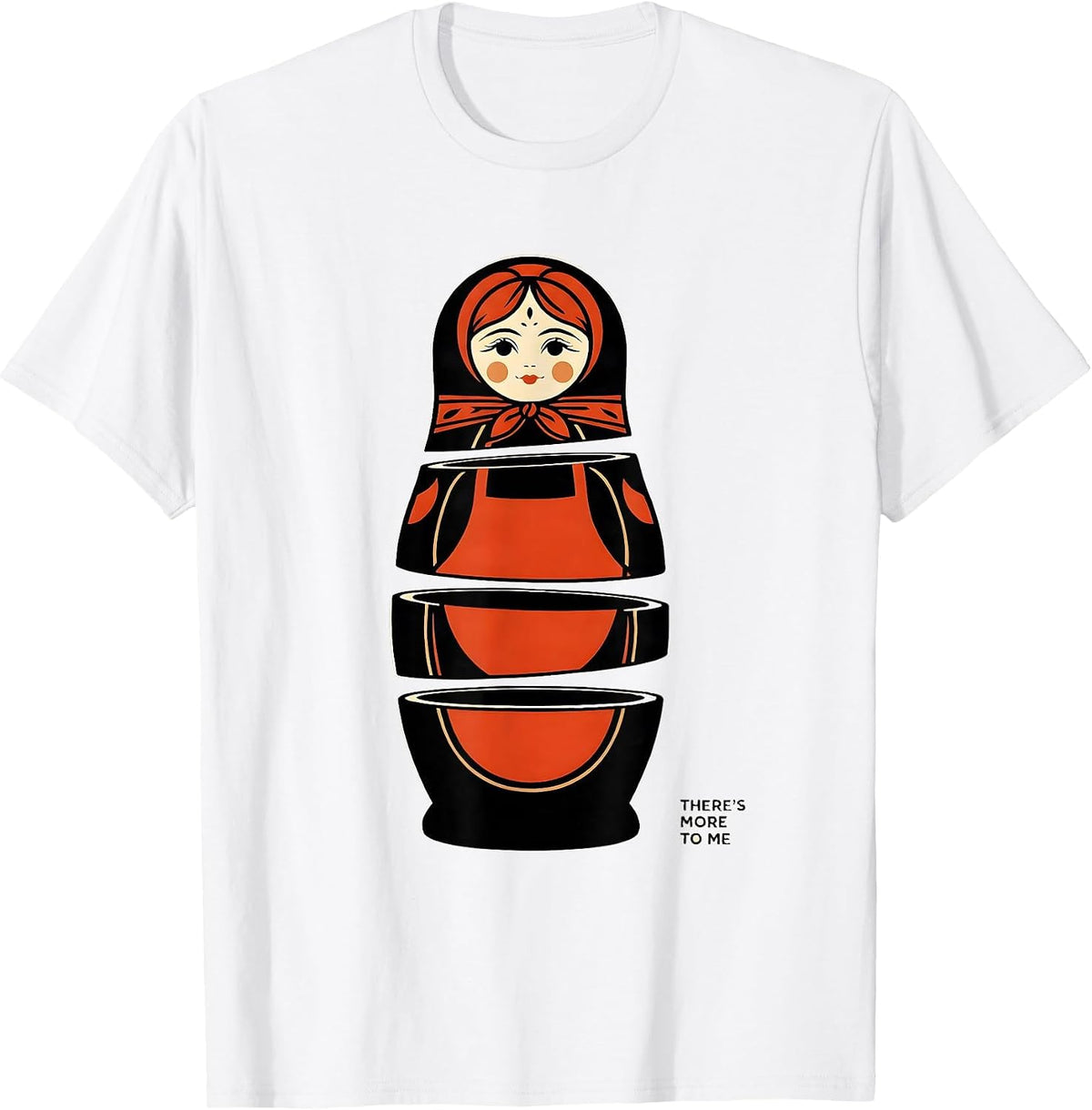 Men's There's More To Me Exploded View Russian Folk Costume T-Shirt - White