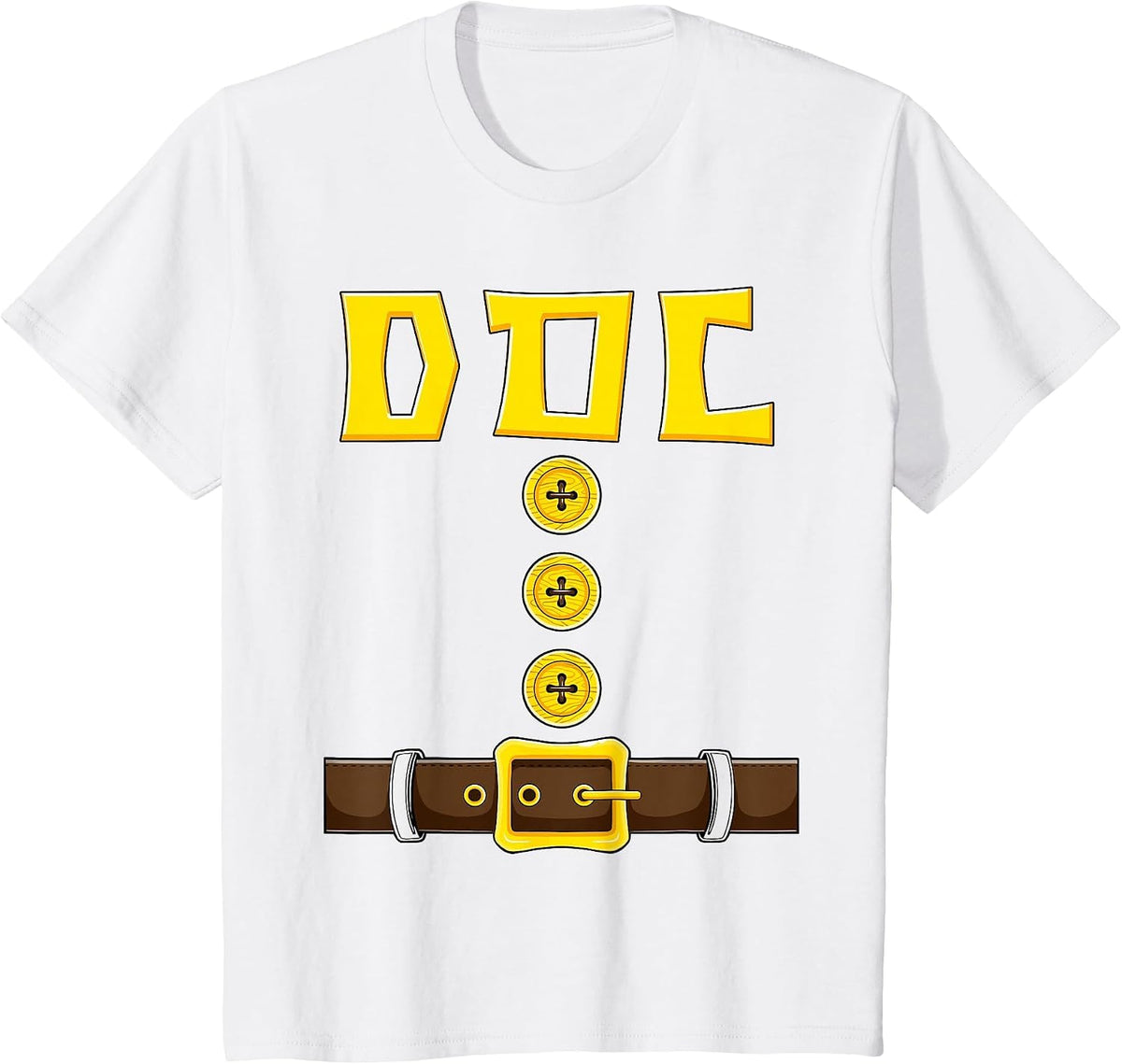 Dwarf Easy Halloween Costume Matching Group Couples Kids T-Shirt - White