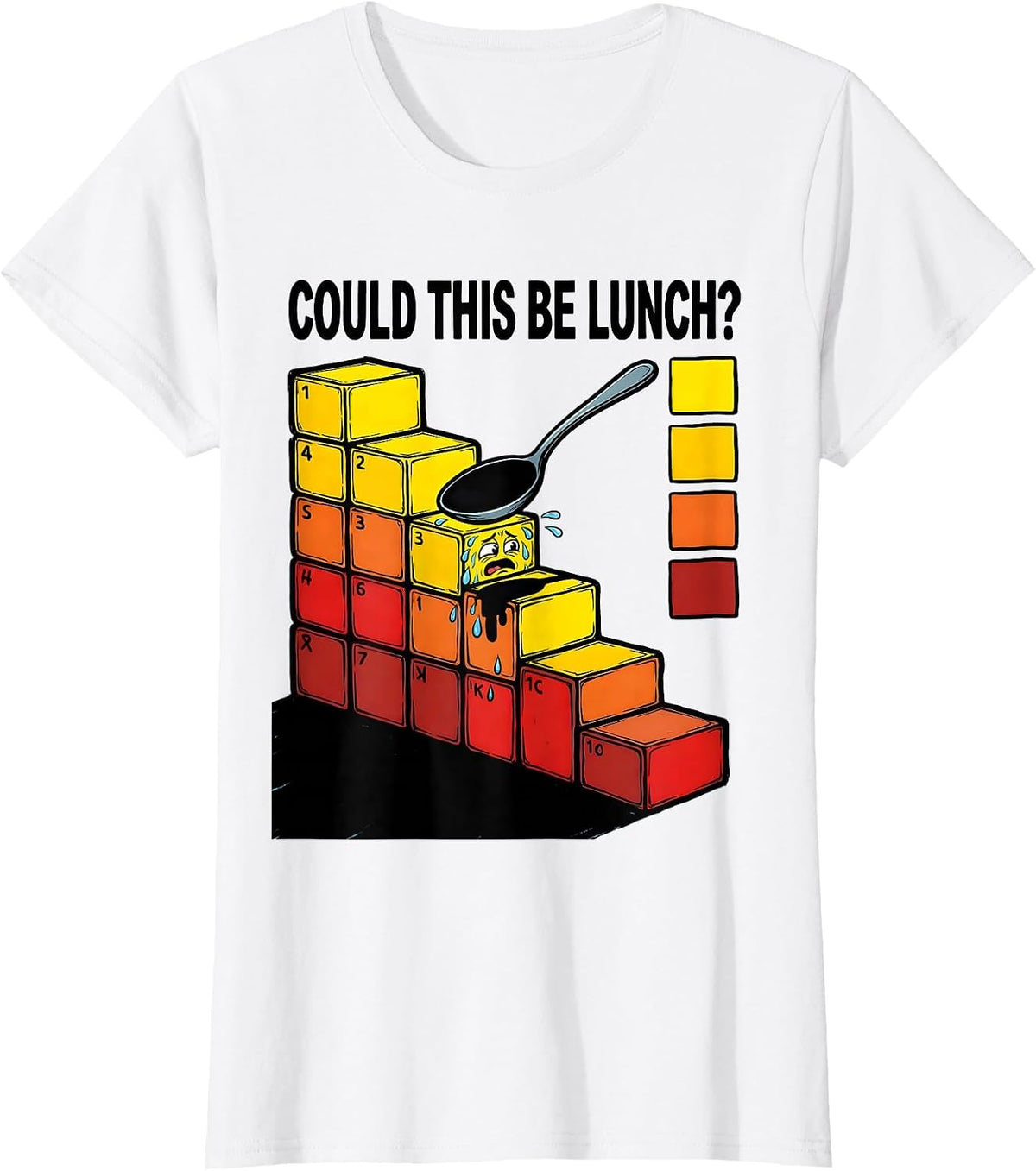 Could This Be Lunch? Funny Periodic Table Science Teacher T-Shirt - White