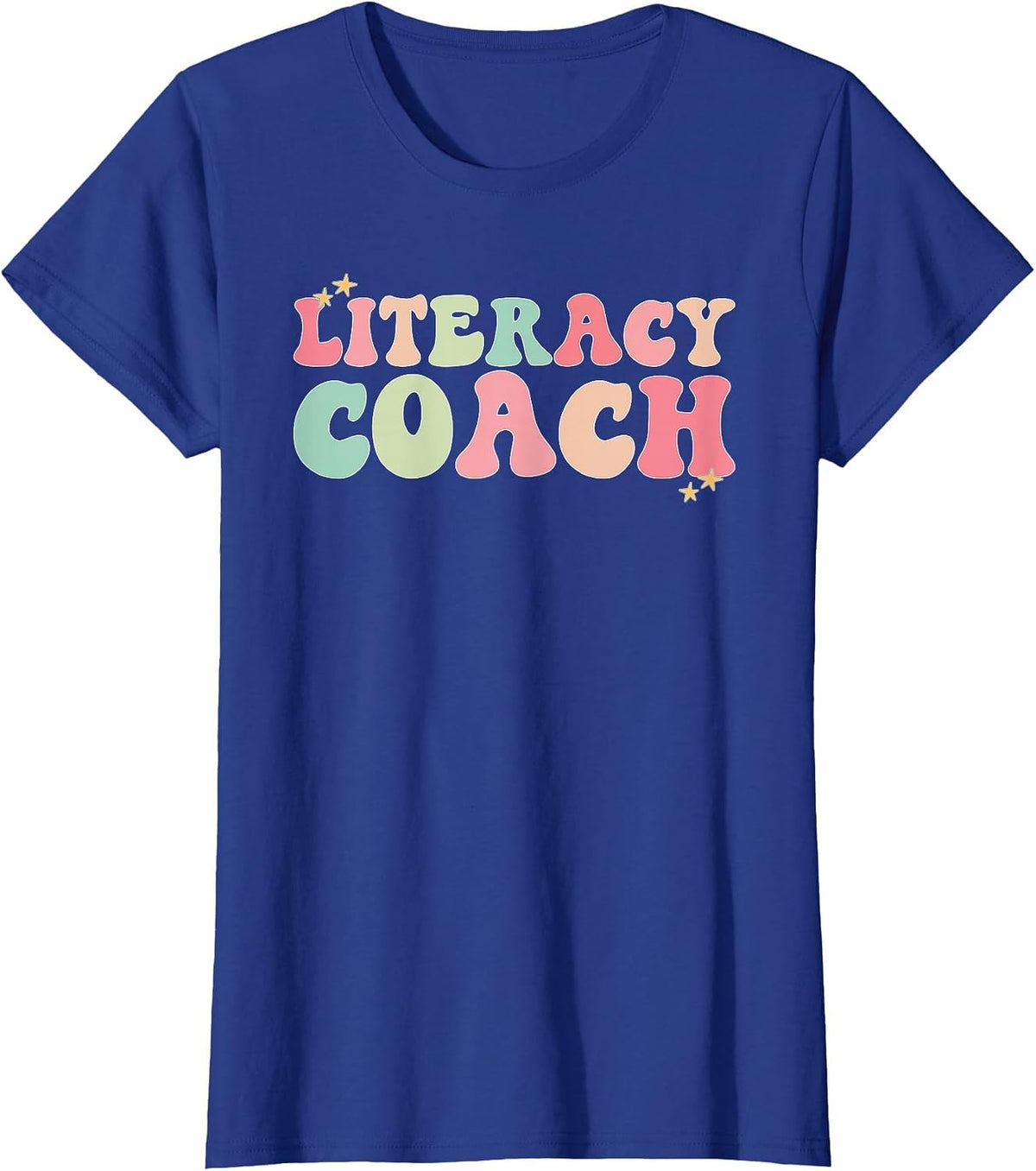 Literacy Coach Reading Specialist Teacher Interventionist T-Shirt - Royal Blue