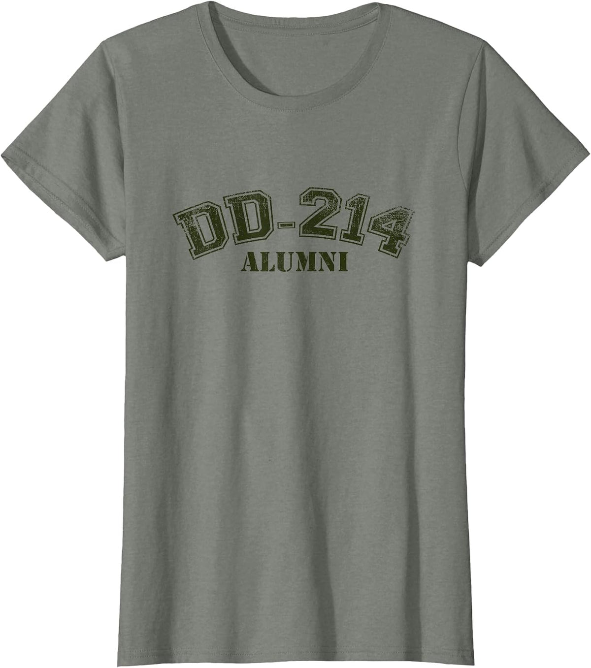 DD-214 Alumni T-Shirt Independence, Veterans & Memorial Day T-Shirt - Olive Heather