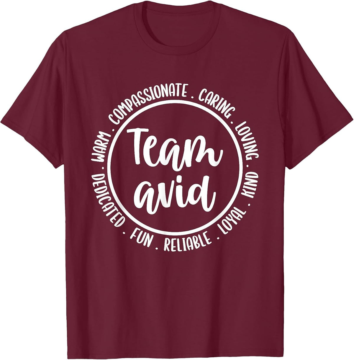 Avid Teaching Accessories Essentials Program AVID Teacher T-Shirt - Burgundy