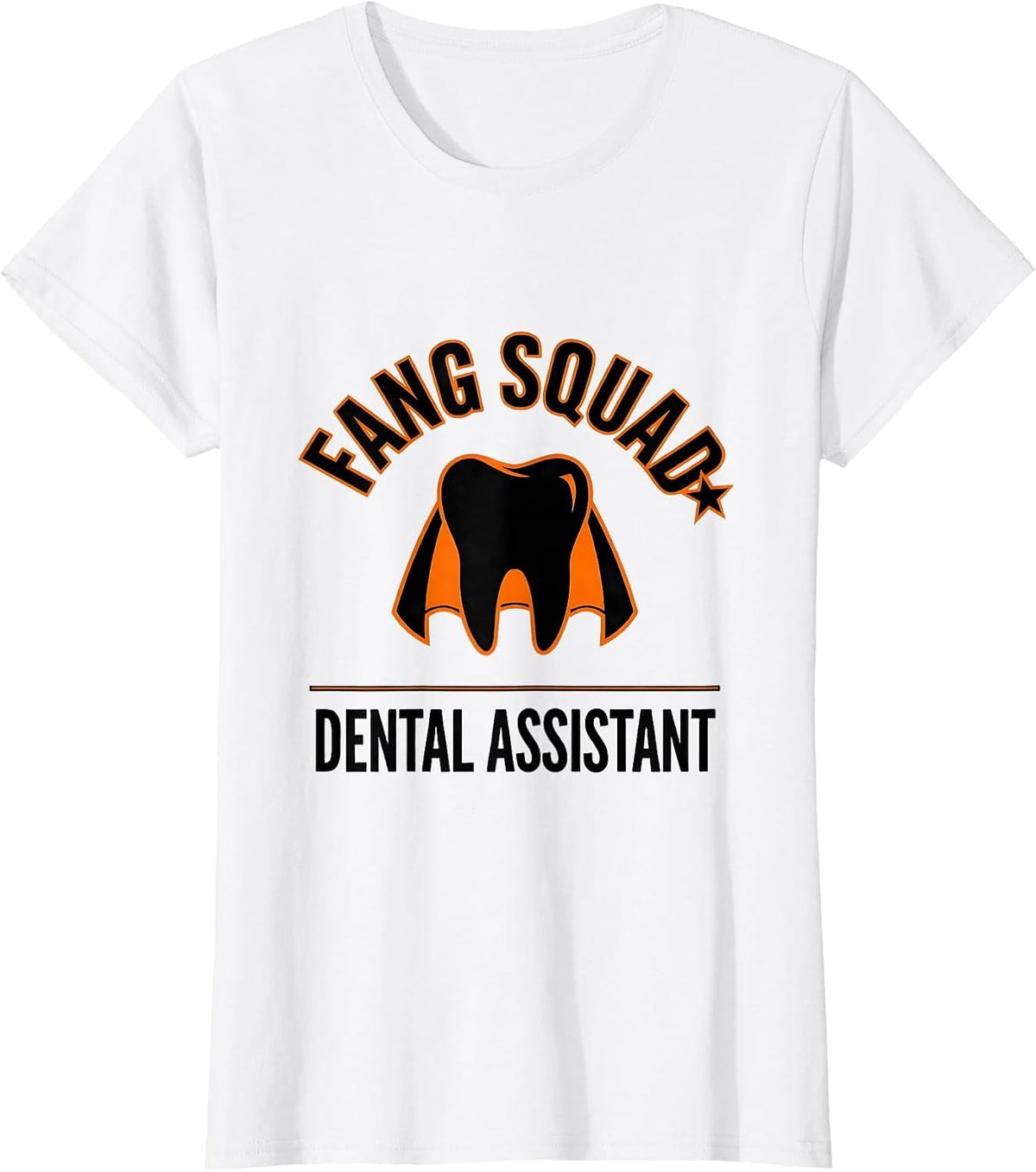 Fang Squad Dental Assistant Halloween Dental Team Costume T-Shirt - White