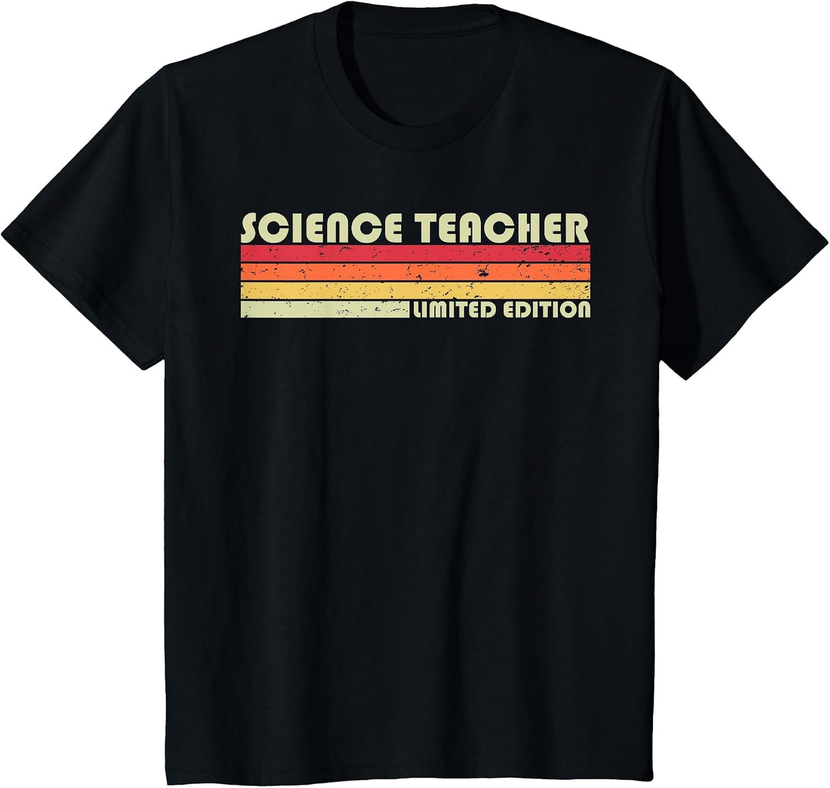 Science Teacher Funny Job Title Profession Birthday Worker T-Shirt - Black