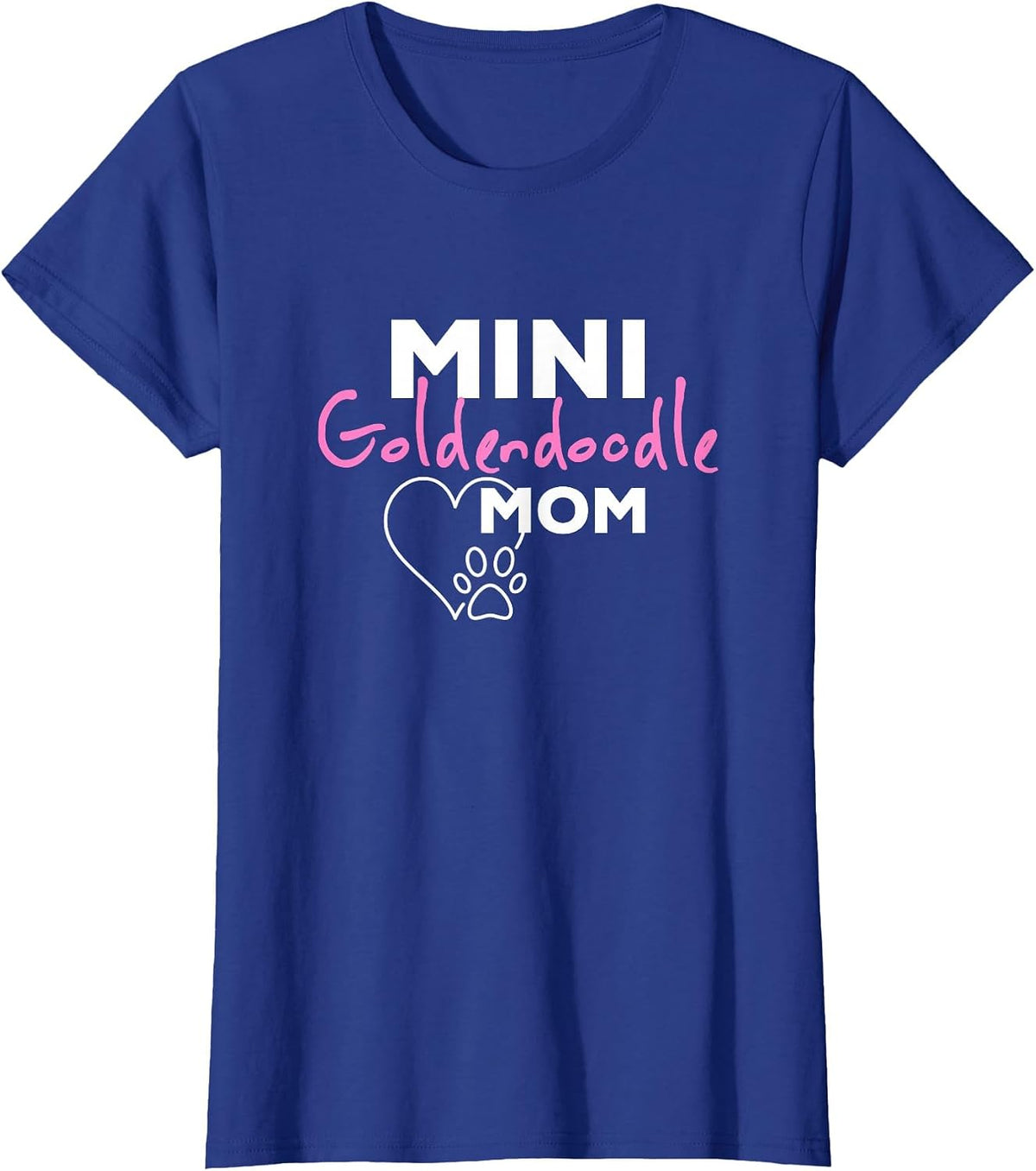 Mini Goldendoodle Mom T-Shirt - Royal Blue