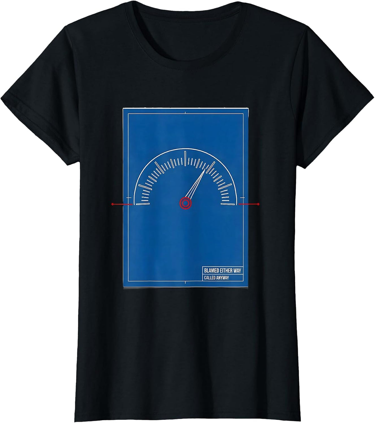 Blamed Either Way, Called Anyway Funny HVAC Technician Dad T-Shirt - Black