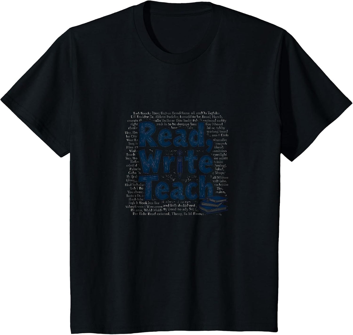 Read, Write, Teach: Inspiring Educators and Book Lovers T-Shirt - Black