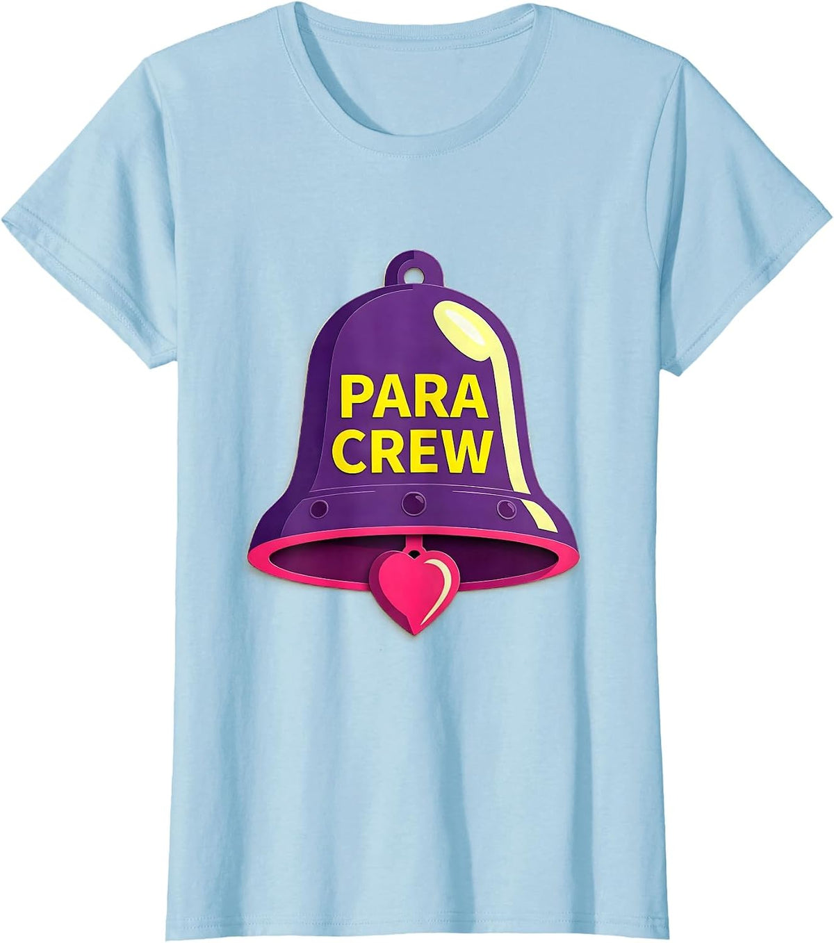 Para Crew Gummy Jelly Pop Teacher Aide Appreciation Back T-Shirt - Baby Blue