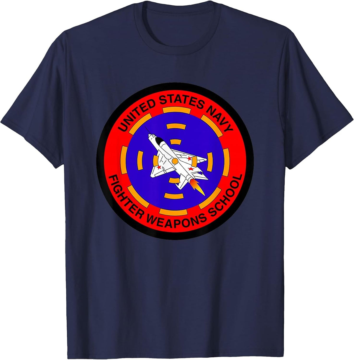A Great Fighter Weapons School Aviation t-Shirt. T-Shirt - Navy Blue