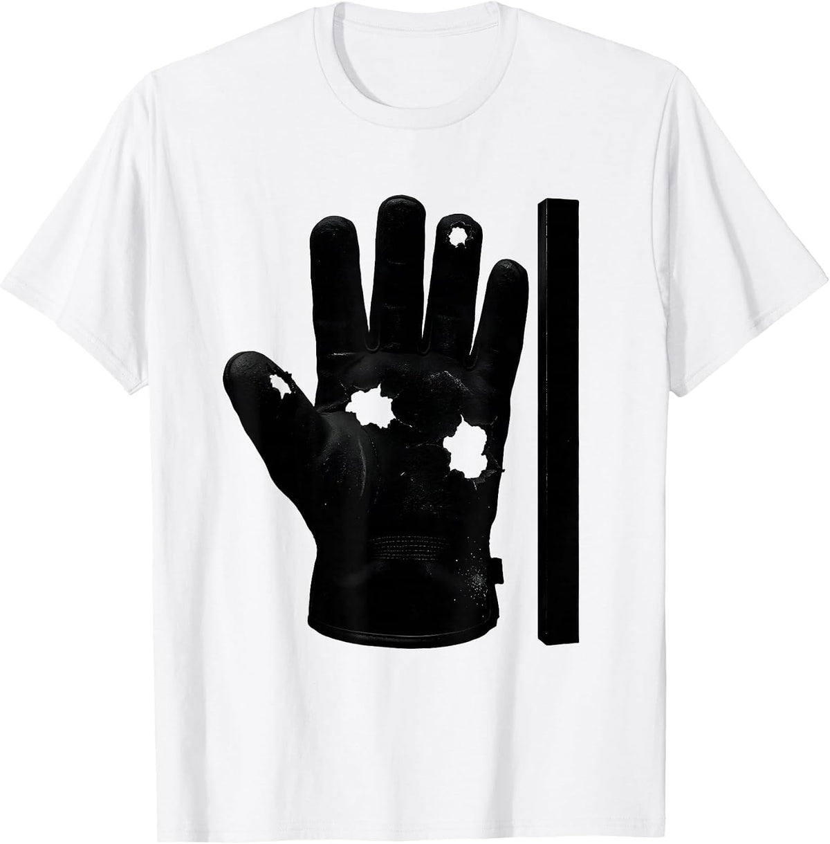 Men's Leather Forge Glove Blacksmith Humor Metalworking Gift T-Shirt - White
