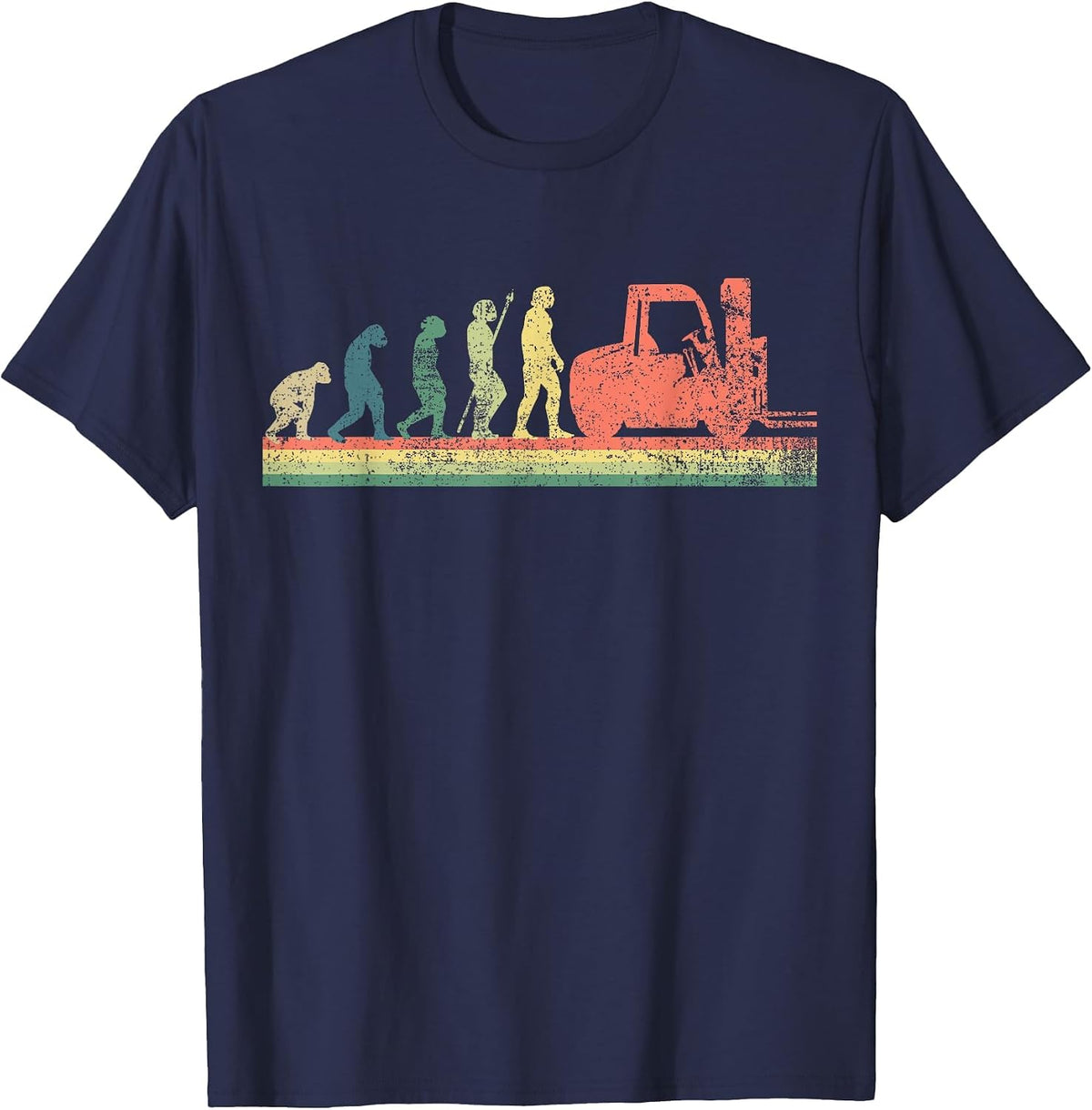 Forklift T-Shirt - Navy Blue