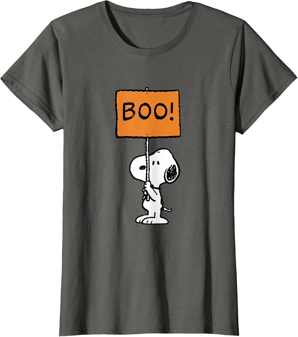 Peanuts Halloween Snoopy Boo! T-Shirt - Asphalt Grey