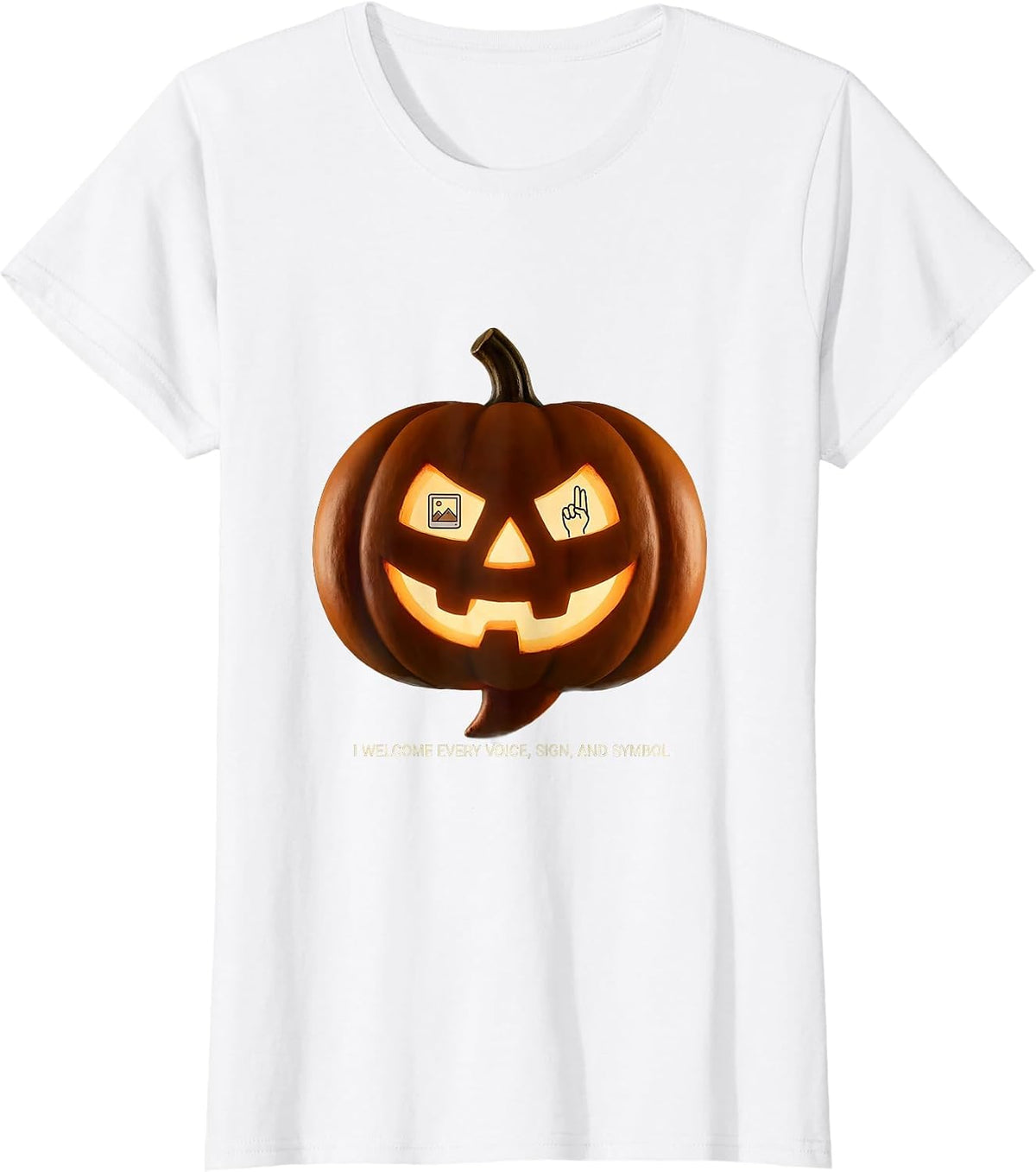 Women's I Welcome Every Voice, Sign, and Symbol SLP T-Shirt - White