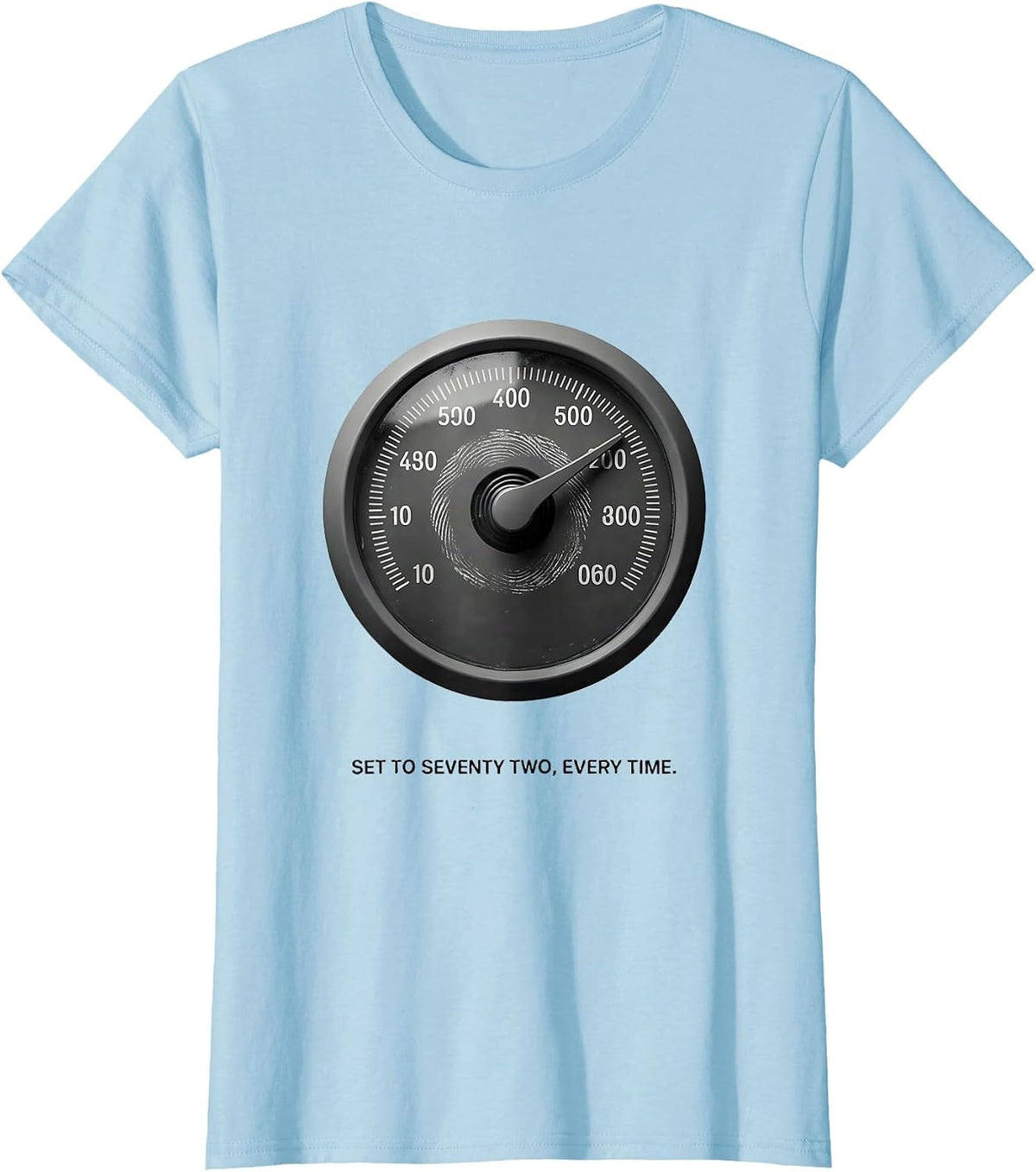 Women's Set To Seventy Two, Every Time Funny Maintenance Technician T-Shirt - Baby Blue